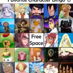 character bingo 5 meme