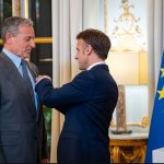 Bob Iger being decorated chevalier de la legion d’honneur