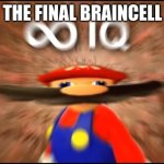 Me | THE FINAL BRAINCELL | image tagged in infinite iq | made w/ Imgflip meme maker