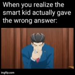 OBJECTION!! | image tagged in gifs,memes,funny,anime,smart kid | made w/ Imgflip video-to-gif maker