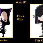 Gaz Membrane Fuses With Lucy Loud | image tagged in what if fuses,invader zim,gaz membrane,lucy loud,the loud house,goth girl | made w/ Imgflip meme maker