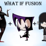 What if Mavis Dracula + Gaz Membrane + Lucy Loud (Triple Fusion) | image tagged in what if this character fuses 2,hotel transylvania,invader zim,the loud house,emo,goth girls | made w/ Imgflip meme maker