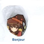 Megumin bonjour meme