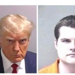 Trump Gaetz mugshot crime criminal law'n'order law scofflaw dui meme