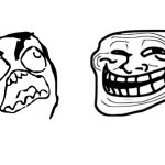 Rage derp vs Trollface template