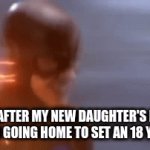 at the speed of light ? | BRO AFTER MY NEW DAUGHTER'S BABY SHOWER GOING HOME TO SET AN 18 YR TIMER | image tagged in gifs,fast,flash | made w/ Imgflip video-to-gif maker