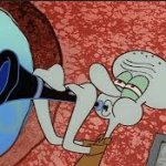 Squidward Playing Clarinet meme