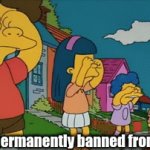 The curse is finally broken | Being permanently banned from Reddit | image tagged in gifs,memes,funny,relatable,simpsons | made w/ Imgflip video-to-gif maker