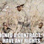 You signed a contract