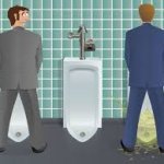 2 Men At Urinal