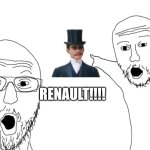 Renault | RENAULT!!!! | image tagged in nerds point | made w/ Imgflip meme maker