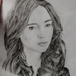 Lily Collins drawing (as Clary, The Mortal Instruments) meme