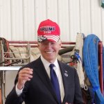 Biden wearing Trump hat