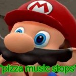 Pizza music stops meme