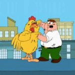 Peter Griffin chicken fight