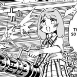 anime girl with machine gun meme