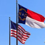 Nc and USA flag