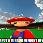 Infinity }:0 | WHEN YOU PUT A MIRROR IN FRONT OF A MIRROR | image tagged in funny memes | made w/ Imgflip video-to-gif maker