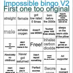 SpoopyVietnameseDude's unoriginal impossible bingo V2