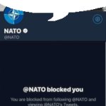 NATO Blocked you meme