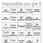 Impossible bingo meme