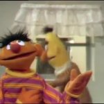 Bert Screaming and banging his head against the table GIF Template