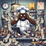 overwhelmed chef