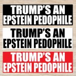 trump's an epstein pedophile