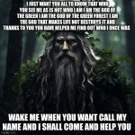 god of green leader