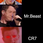 Rick Astley Becoming Evil : Your Minecraft Skin | Your Minecraft Skin; You Didn't Have Minecraft; Dream; Daquavis; Mr.Beast; CR7; Technoblade; Rick Astley; Herobrine | image tagged in rick astley becoming evil | made w/ Imgflip meme maker