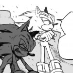 Sonic talking to beaten sonic