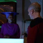 Guinan and Captain Picard