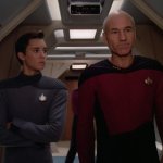 Captain Picard and Wesley Crusher