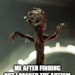 Heck Yeah! I finally got 100% on a test! | ME AFTER FINDING OUT I PASSED THE AUTISM TEST WITH FLYING COLORS | image tagged in gifs,baby groot,funny memes,meme,dank meme,lol so funny | made w/ Imgflip video-to-gif maker