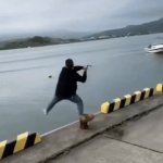 Falling into water GIF Template