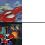 Mr crabs crazy-calm template