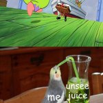 Really weird snapshot of a leaked Spongebob episode | unsee juice; me; ((Big sip)) | image tagged in unsee juice,pass the unsee juice my bro,unsee,spongebob | made w/ Imgflip meme maker