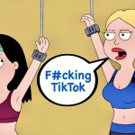 Bad Influence | F#cking TikTok | image tagged in american dad,francine smith,memes,prisoners,tiktok,handcuffs | made w/ Imgflip meme maker