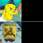 Handsome SpongeBob vs. Ugly SpongeBob template