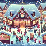 christmas market background