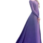 Elsa in her Purple Dress