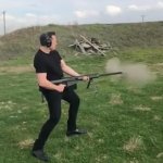 Elon Musk Firing Gun