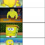 Reverse Buff Spongebob meme