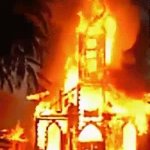 church burning GIF Template