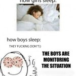 How boy sleep