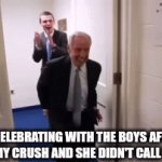 Based on a true story | ME CELEBRATING WITH THE BOYS AFTER I ADMIT TO MY CRUSH AND SHE DIDN'T CALL THE POLICE | image tagged in gifs,true story | made w/ Imgflip video-to-gif maker