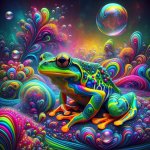 Psychedelic frog