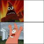 Angry v Happy Patrick Star Meme