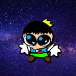 Cute Cyan In Space template