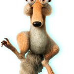 Ardilla scrat ardilla squirrel la era del hielo ice age